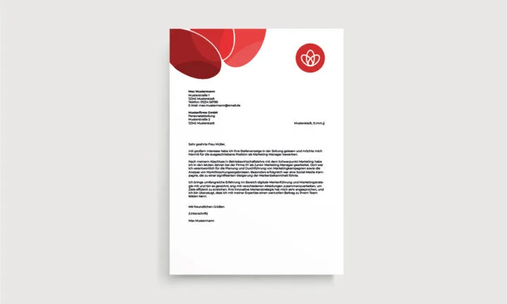Individuelles Briefpapier mit Corporate Design bedruckt