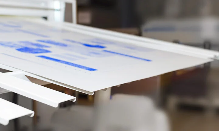 Druckplatte im Rahmen der Computer-to-plate Technik